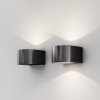 Nowoczesny kinkiet elewacyjny zewnętrzny LED aluminium grafitowy podświetlający ścianę Blow MAYTONI O435WL-L10GF3K